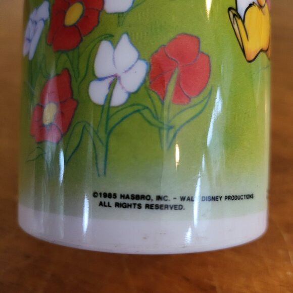 Vintage 1985 Wuzzles Plastic Mug with Handle Hasbro Disney Eleroo Butterbear T8 - Picture 5 of 7